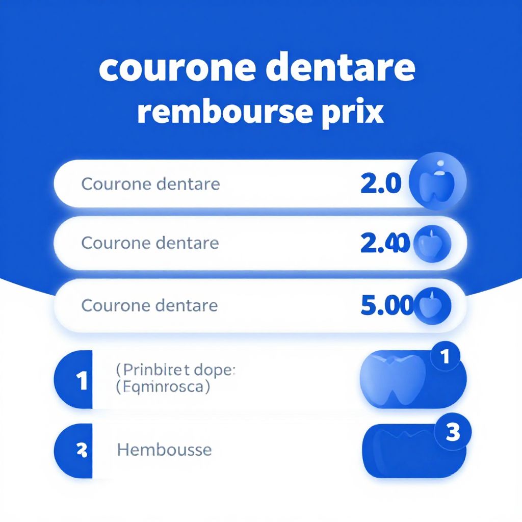 Couronne dentaire : prix et remboursement en 2026