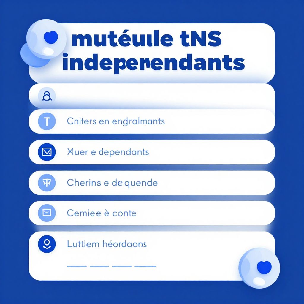 Mutuelle TNS et indépendants : critères de choix et cadre Madelin